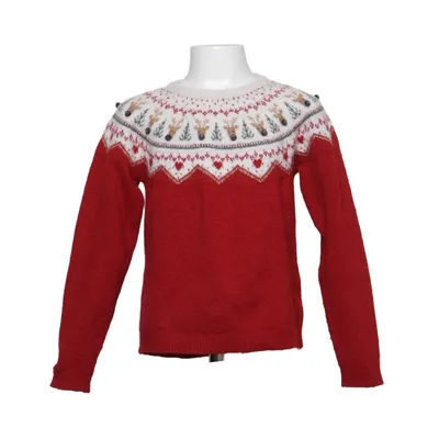 Weihnachtspullover (Rot, Weiß, Mehrfarbig) von Vertbaudet Acryl, Elasthan, Metallfaser, Polyester