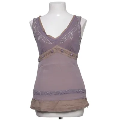Topp (Lila, Beige) från Donna by Hallhuber Bomull, Silke