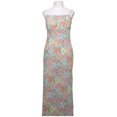 Maxikjole (Flerfarvet) fra ASOS Design Elastan, Polyester