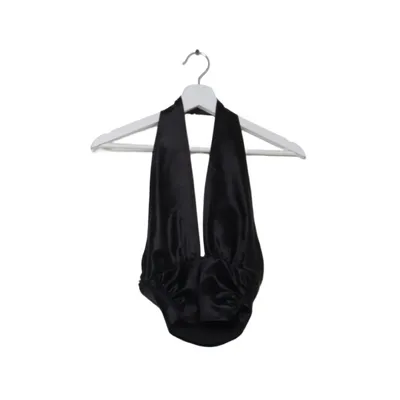 Haltertop (Twist Neck Satin Top) van NLY One Elastaan, Polyester