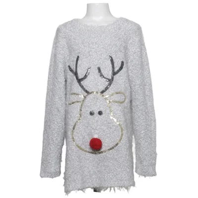 Weihnachtspullover (Grau, Mehrfarbig) von F&F Kids Polyamid, Polyester