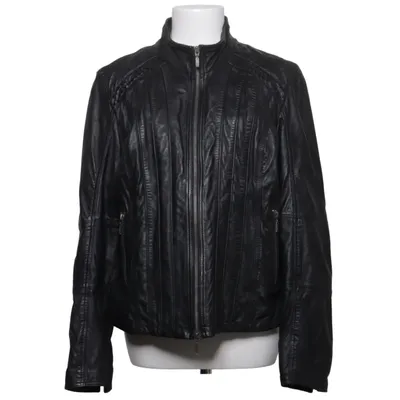 Läderjacka (Svart) från Molltan Skinn, Polyester