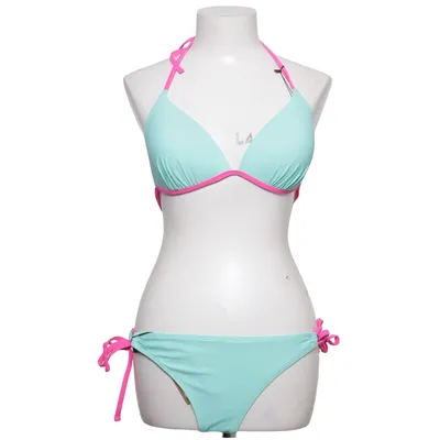 Bikini (Turquoise, Roze) van Cupshe Elastaan, Polyamide