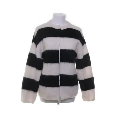 Cardigan (Sort, Hvid) fra H&M Mohair, Elastan, Polyamid, Uld