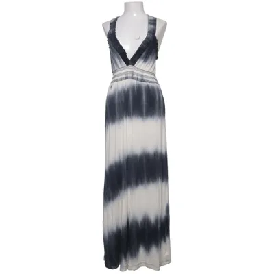 Maxikjole (Sort, Hvid) fra Stella Morgan Elastan, Viscose