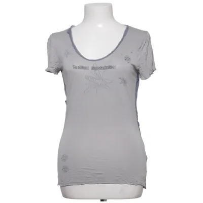 T-shirt (Gris, Bleu) de Oui Set Soie, Viscose