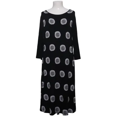 Jurk (Zwart, Wit) van Qiero Elastaan, Viscose