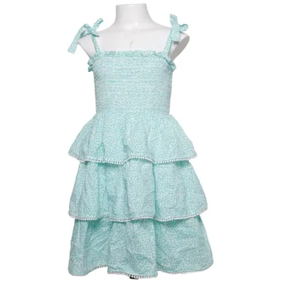 Kleid (Grün, Weiß) von Mini Malina Baumwolle