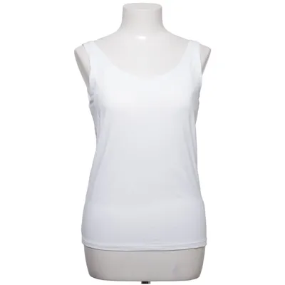 Tank Top (White) from Uniqlo Cupro, Elastane, Polyamide, Polyester