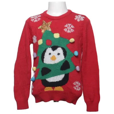 Christmas sweater (Red, Multicolored) from Bluezoo Acrylic, Metallic fiber, Polyester