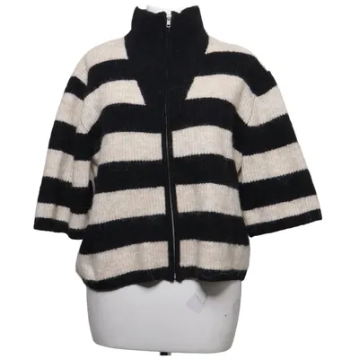 Cardigan (Sort, Beige) fra Object Alpacauld, Elastan, Polyamid, Genanvendt polyester