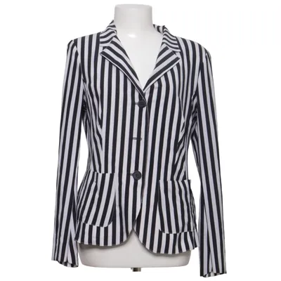 Blazer (Sort, Hvid) fra Japan Rags Elastan, Polyamid
