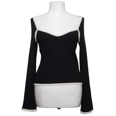 Topp (Svart, Vit) från Lindex Polyester, Viskos