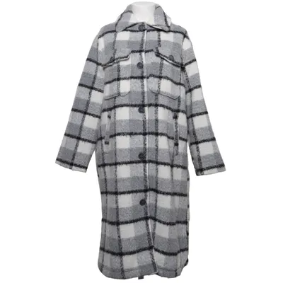 Manteau (Gris, Blanc) de Pernilla Wahlgren Acrylique, Polyester
