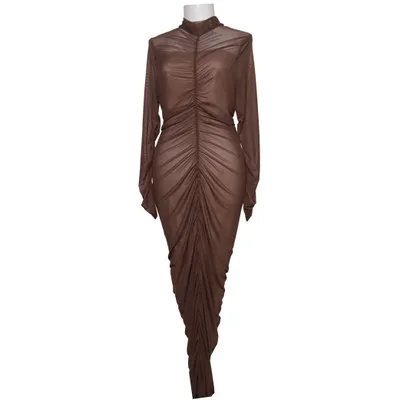 Robe longue (Marron) de Shein Élasthane, Polyester