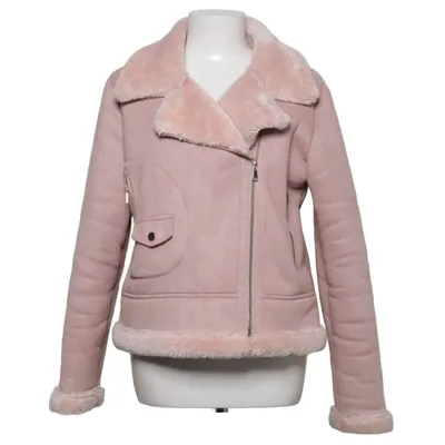 Shearling jas (Roze) van S'West Elastaan, Polyester