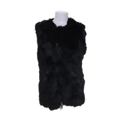 Bont gilet (Zwart) van Hollies Stockholm Polyester, Katoen, Polyurethaan, Konijnenbont