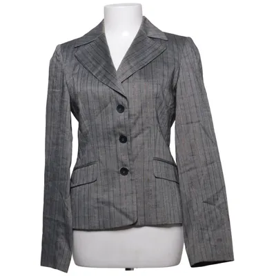 Blazer (Gray) from Bolero Elastane, Metallic fiber, Mohair, Polyamide, Viscose, Wool