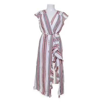 Omlottklänning (Rosa, Svart, Vit) från River Island