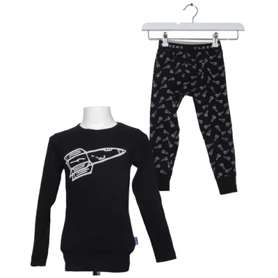 Pyjama (Zwart, Wit) van Claesen's Katoen, Elastaan