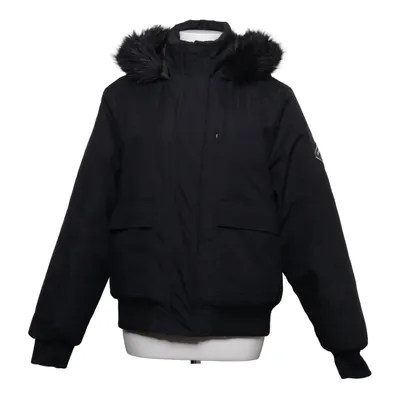 Vinterjakke (Sort) fra Closure Kunstpels, Polyester