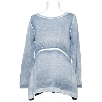 Trui (Blauw, Grijs) van Nice Connection Kasjmier, Merinowol