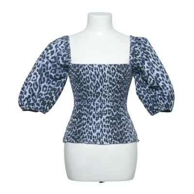 Top (Blue, Black) from Ganni Cotton