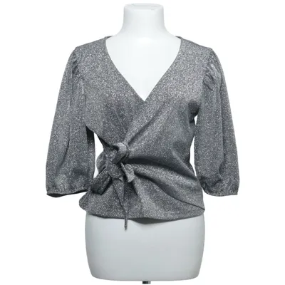Slå-om top (Sølv) fra Monki Elastan, Polyester