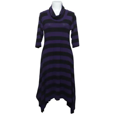 Robe à col roulé (Violet, Noir) de The Masai Clothing Company Élasthane, Viscose