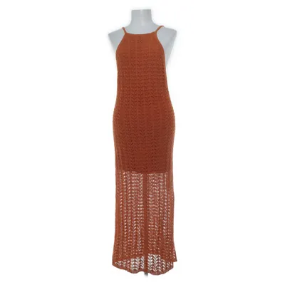 Maxi jurk (Oranje) van Massimo Dutti Elastaan, Polyamide, Polyester