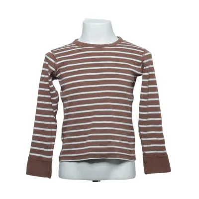 Lange mouwen shirt (Bruin, Wit) van Polarn O. Pyret Organisch katoen