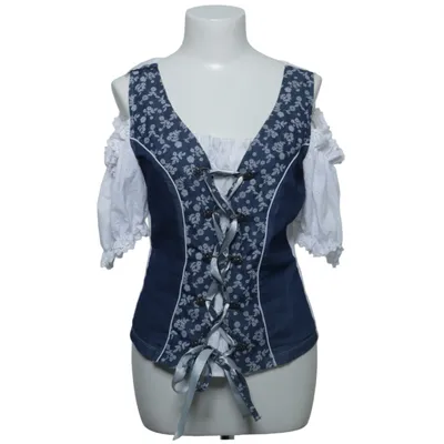 Dirndlblus (Blå, Vit, Flerfärgad) från Brandl Tracht Bomull, Polyester