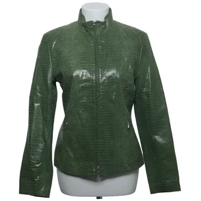 Jacket (Green) from Taifun Collection Leather, Polyester