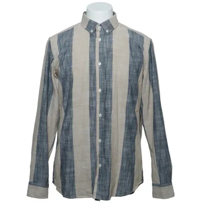 Overhemd (Beige, Blauw) van Anerkjendt Katoen, Linnen, Polyester