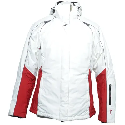 Skijakke (Hvid, Rød) fra Nordica Polyamid, Polyester