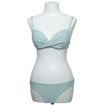 Bikini (Green, White) from Hema Elastane, Polyamide, Polyester