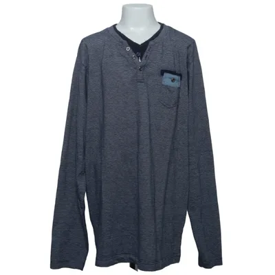 Henley shirt (Blue, Gray) from Million X Cotton
