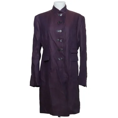 Coat (Purple) from Pauw Amsterdam Cupro, Linen