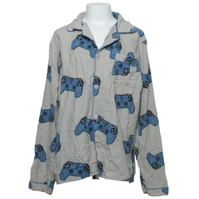 Pyjama shirt (Beige, Blauw, Meerkleurig) van Zeeman Katoen