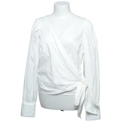 Slå-om bluse (Hvid) fra KappAhl Bomuld, Elastan, Polyester