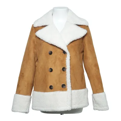 Shearling jacket (Beige, White) from South Faux fur, Polyester