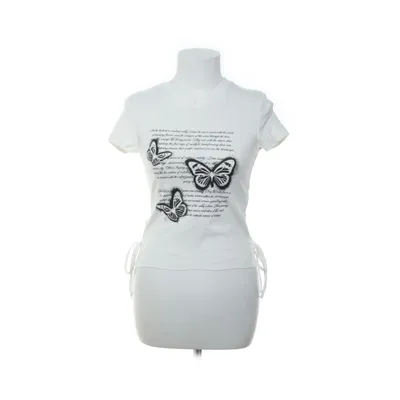 T-shirt (White, Black) from FB Sister Cotton, Elastane