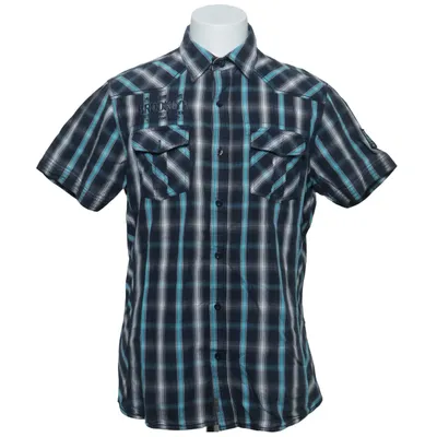 Chemise à manches courtes (Bleu, Noir, Blanc) de Much More Coton