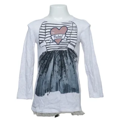 Langærmet t-shirt (Hvid, Grå) fra Cakewalk Bomuld