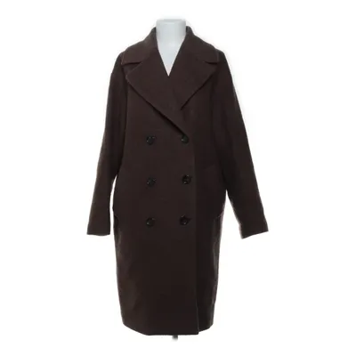 Frakke (Brun) fra Lindex Polyester, Uld