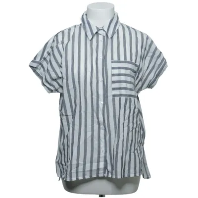 Korte mouwen shirt (Wit, Grijs) van Janina Katoen