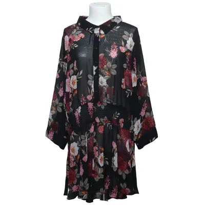 Skjortklänning (Svart, Flerfärgad) från City Chic Polyester