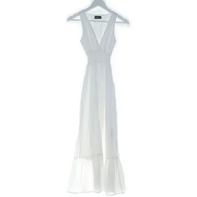 Robe longue (Blanc) de Blanc du Nil