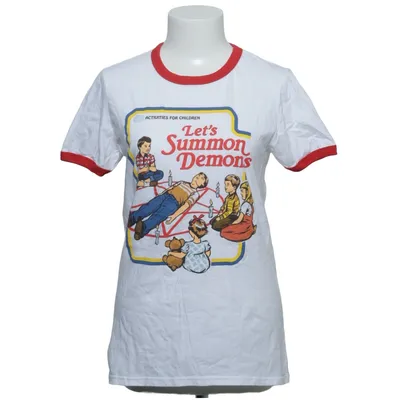 Baseball T-shirt (White, Red) from Anvil Cotton