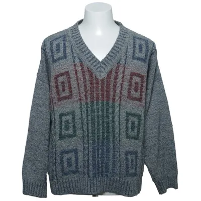 Pull-over (Gris, Multicolore) de Ambrosius Heim Acrylique, Viscose, Laine